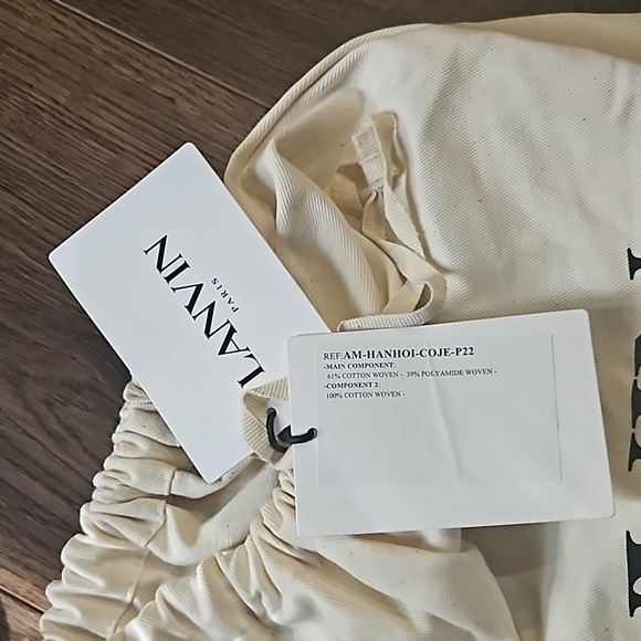 LANVIN REVERSIBLE BUCKET HAT SIZE 54 COLOR BLUE/RED - Picture 8 of 16